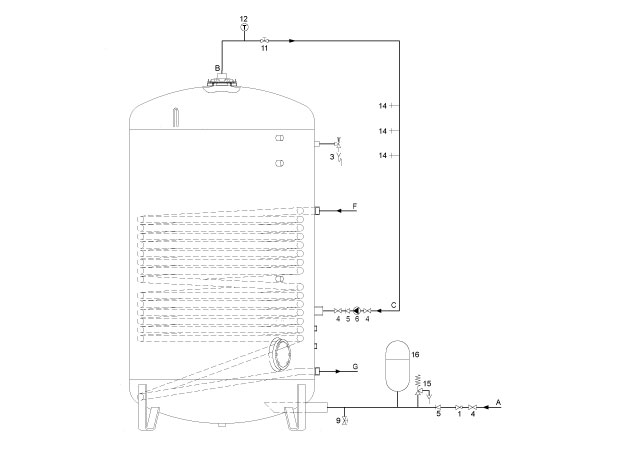 A.O.Smith IT 1500-3000 montaj çizimi