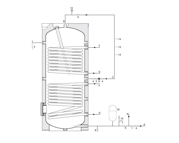 A.O.Smith ITS 400-1000 installation drawing