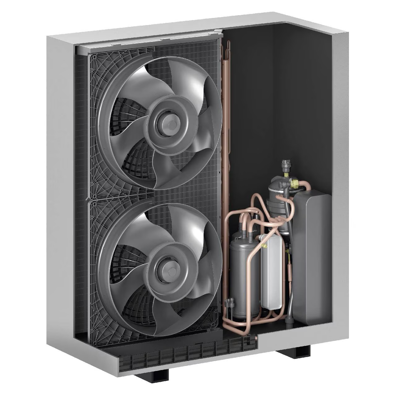 Viessmann Vitocal 150-A outdoor unit cutaway (2.6–14.9 kW)