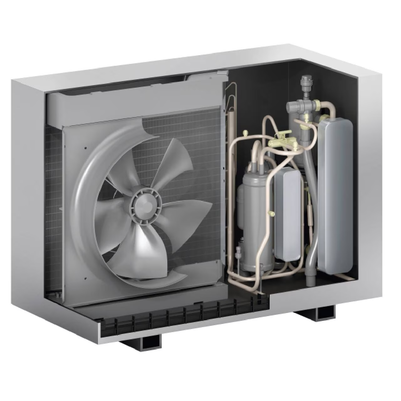 Viessmann Vitocal 150-A outdoor unit cutaway (2.1–8.0 kW)