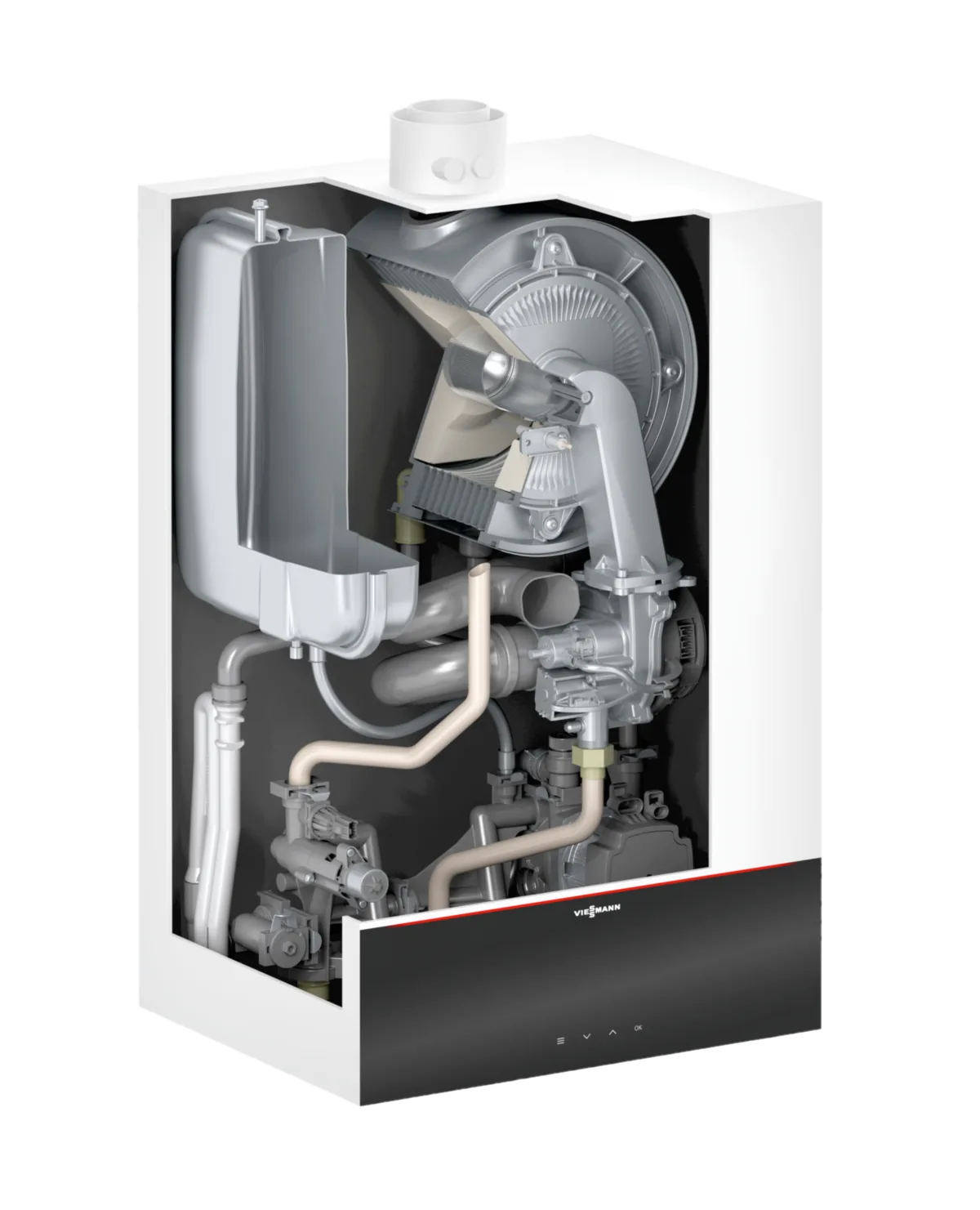 Viessmann Vitodens 200 yandan iç görünüm